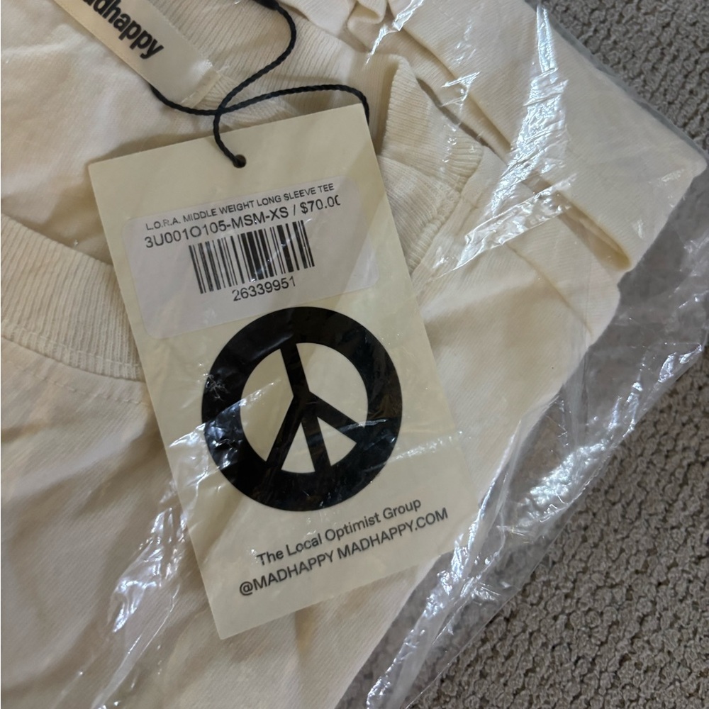 Madhappy middle weight long sleeve tee XS - Picture 3 of 3